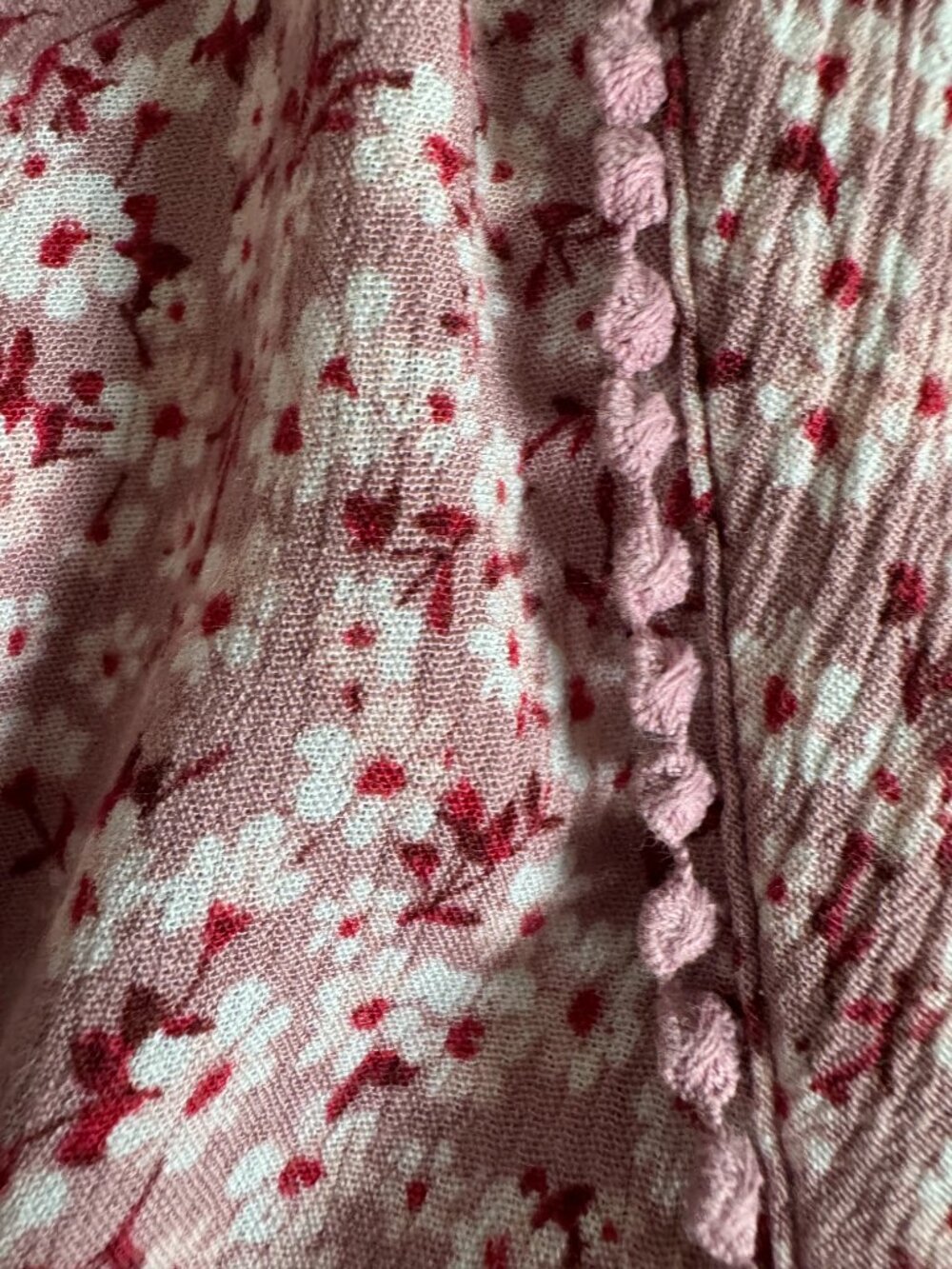 Knox Rose summer dress - pink w/ white floral design - Sz L - Picture 3 of 4